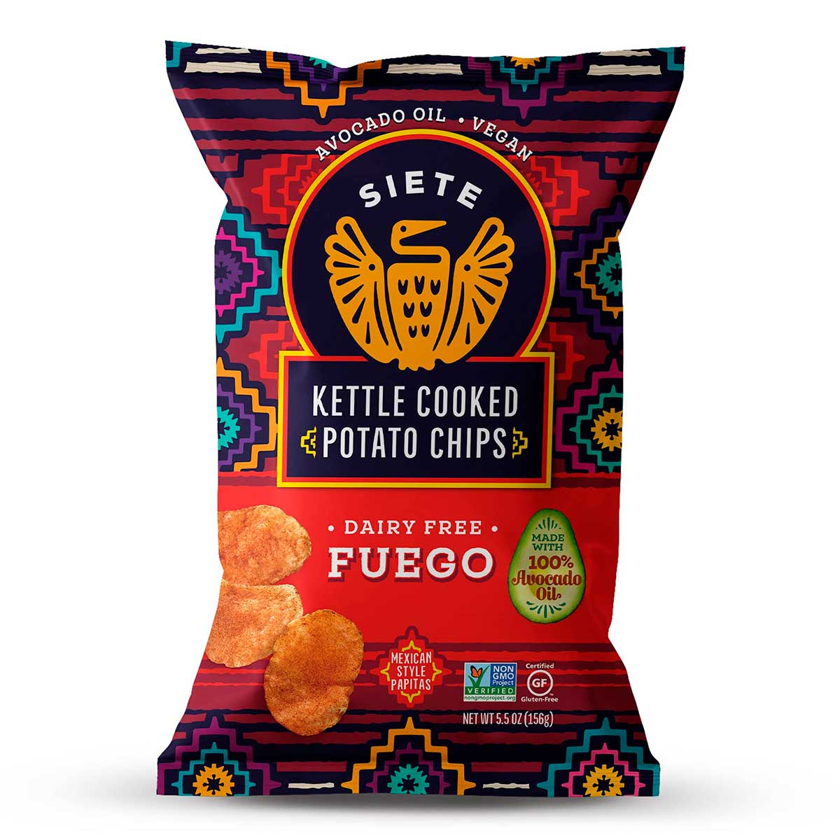 Siete Fuego Kettle Cooked Potato Chips - 5.5oz