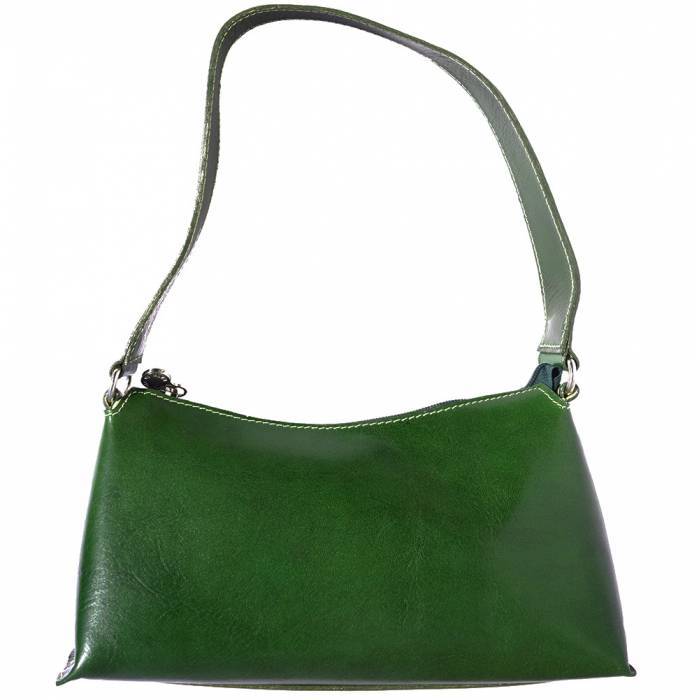 69-6504-Darkgreen Priscilla Womens Luxury Handmade Leather Handbag, Dark Green