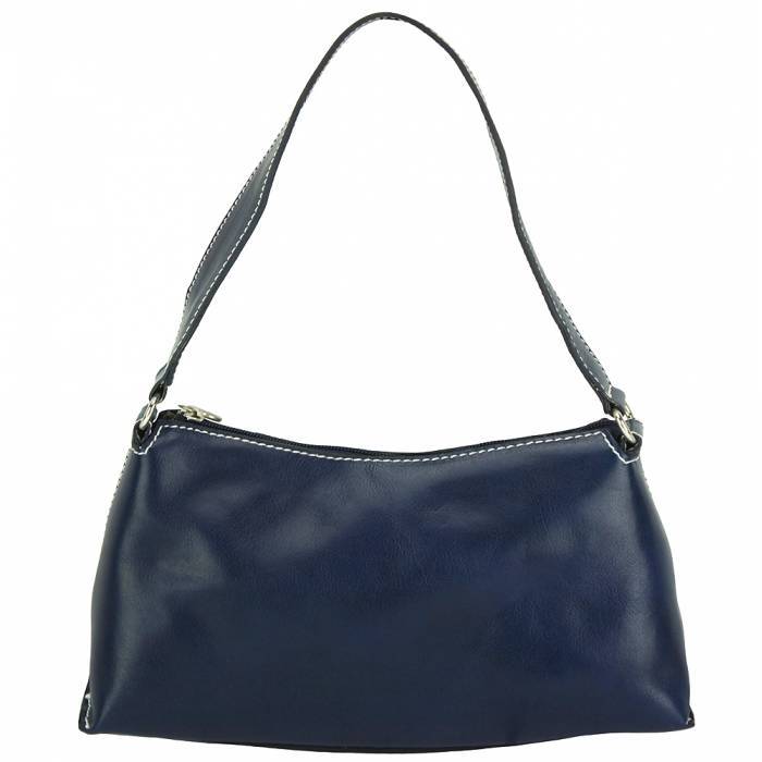 69-6504-Darkblue Priscilla Womens Luxury Handmade Leather Handbag, Dark Blue