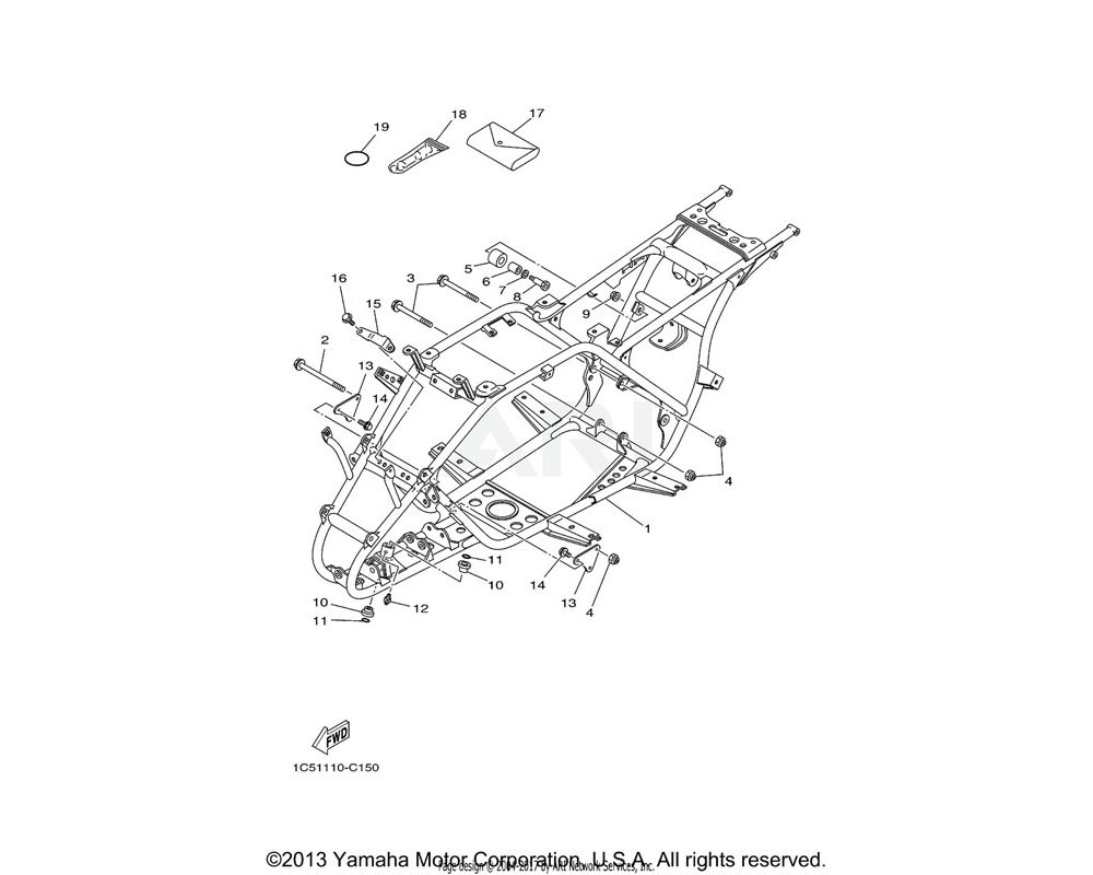 Yamaha OEM 90105-10277-00 BOLT, FLANGE