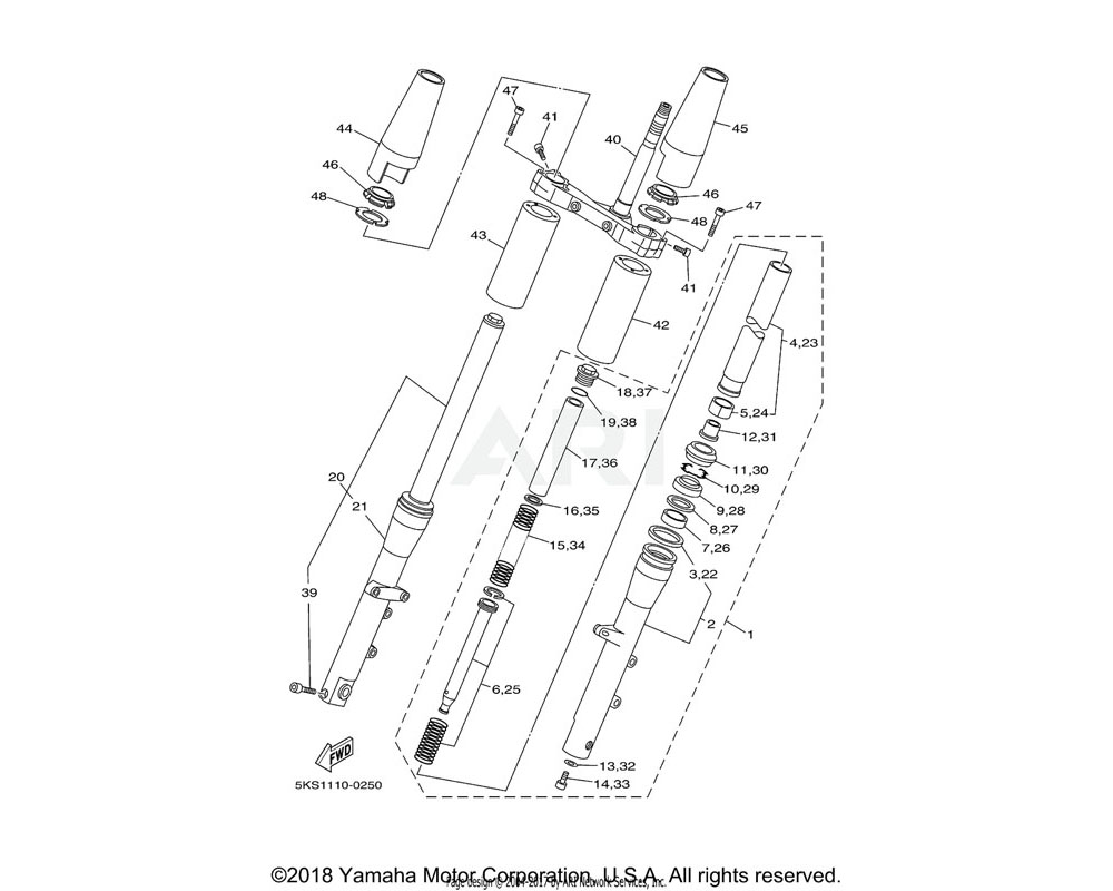 Yamaha OEM 1D0-23111-00-00 BOLT, CAP
