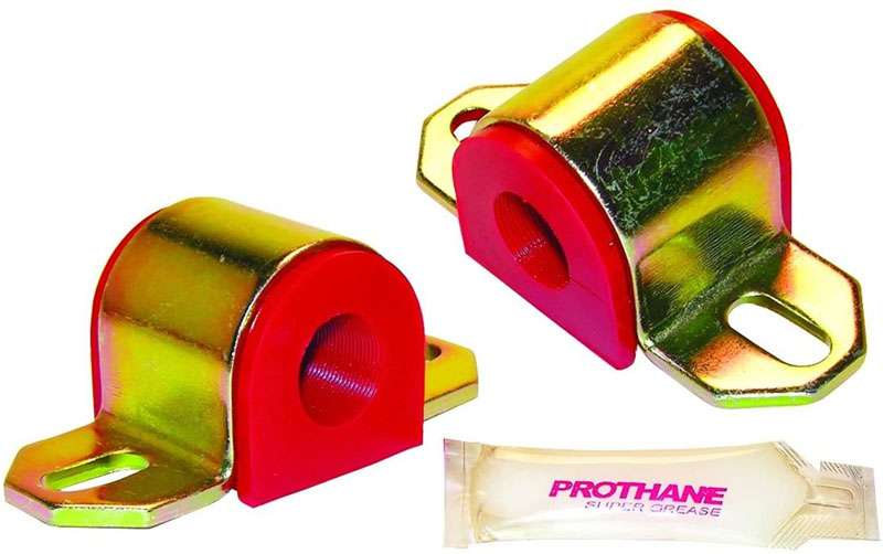 Prothane 19-1136 Universal Sway Bar Bushings - 1 1/8in for B Bracket - Red