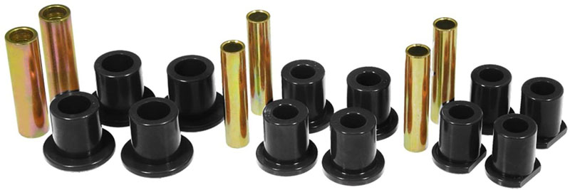 Prothane 6-1021-BL Rear Spring & Shackle Bushings - Black Ford E250 | E350 1992-1998