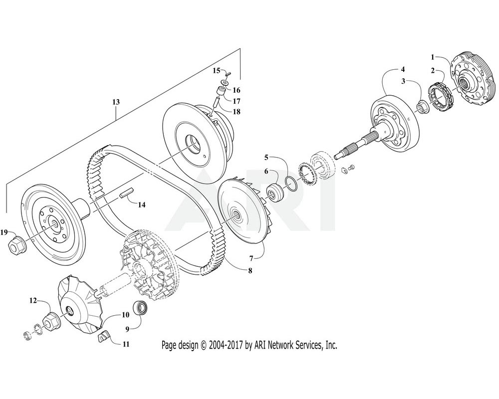 Arctic Cat OEM 3323-165 Nut Flange 16Mm Z&Y