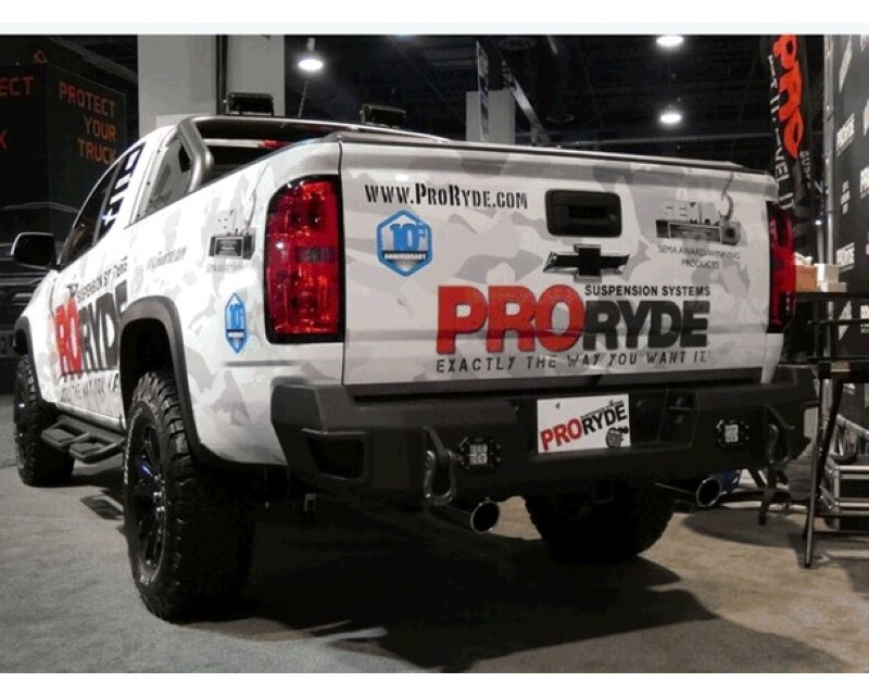 Hammerhead Armor 600-56-0516 Colorado/Canyon Rear Bumper with Sensors Flush Mount for 15-18 Colorado/Canyon Black Steel