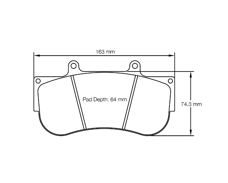 Pagid 2564 RSL1 Racing Front Brake Pads RSL 1 Yellow Mercedes AMG GT GT3 2016