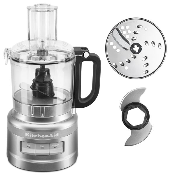 KitchenAid® Refurbished 7-Cup Food Processor Bundle in Silver, RKFP0718CU