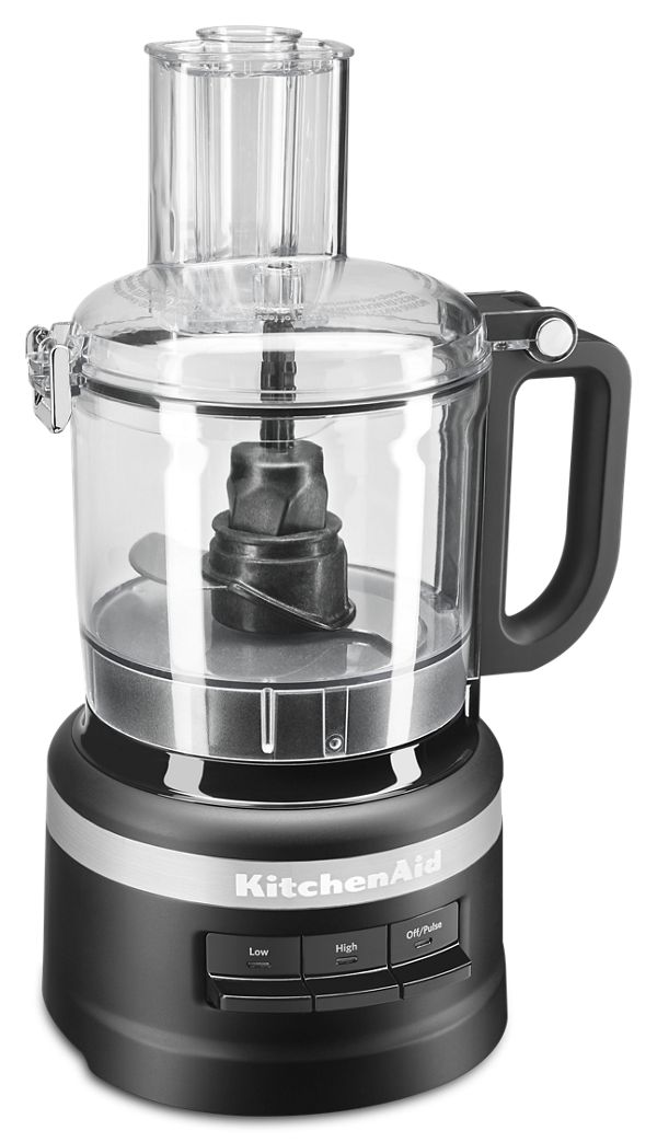 Restored Premium KitchenAid 7 Cup 3 Speed Pulse Food Processor Chopper  Black Matte (Refurbished)