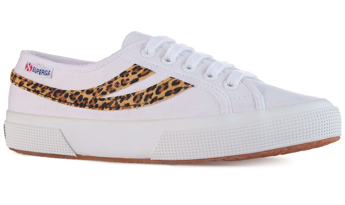 Superga 2953 Cotu Ponyhair - White Brown Leopard
