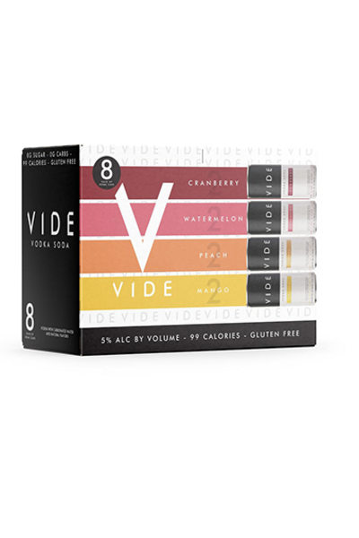 VIDE Vodka Soda Variety Pack Fruit Cocktail Ready-to-drink - 8x 355ml Boxes