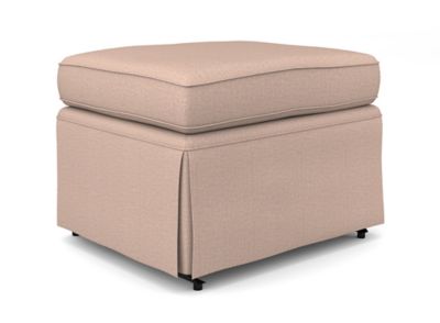 Put Your Feet up and Relax with This Model 0036 Skirted Gliding Ottoman from Best Chairs. It Features Attractive Fabric Upholstery with Corded Edging