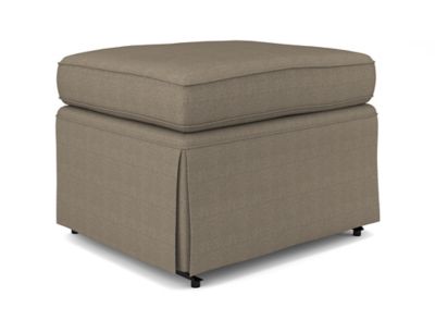 Put Your Feet up and Relax with This Model 0036 Skirted Gliding Ottoman from Best Chairs. It Features Attractive Fabric Upholstery with Corded Edging