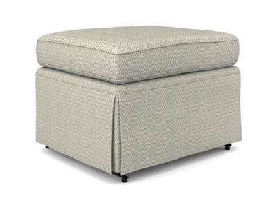 Put Your Feet up and Relax with This Model 0036 Skirted Gliding Ottoman from Best Chairs. It Features Attractive Fabric Upholstery with Corded Edging