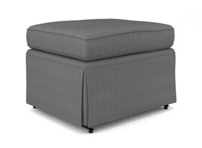 Put Your Feet up and Relax with This Model 0036 Skirted Gliding Ottoman from Best Chairs. It Features Attractive Fabric Upholstery with Corded Edging