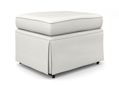 Put Your Feet up and Relax with This Model 0036 Skirted Gliding Ottoman from Best Chairs. It Features Attractive Fabric Upholstery with Corded Edging