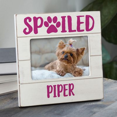 Spoiled Pet Personalized Shiplap Frame