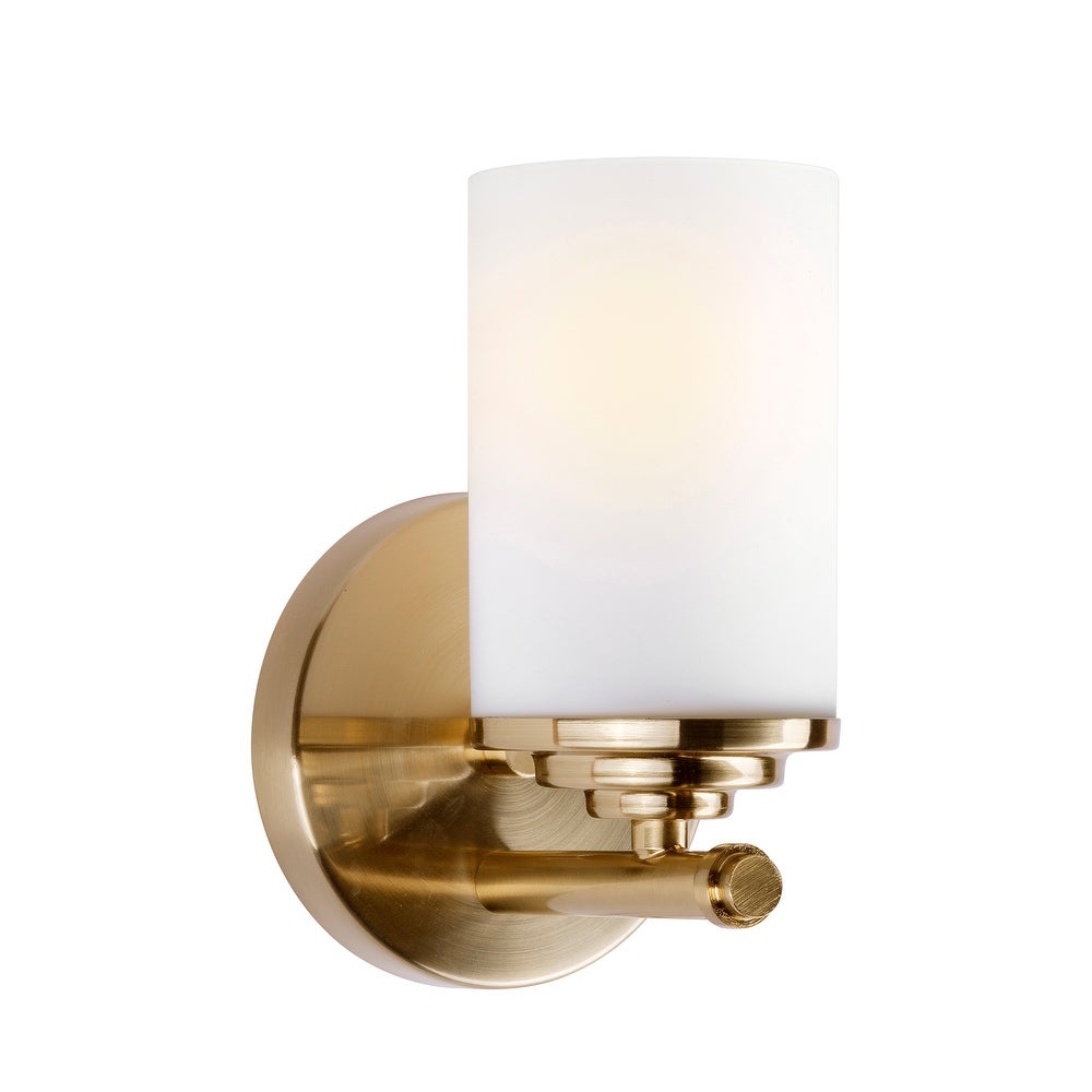 Forte Lighting 5105-01 Ames 5  Wide Bathroom Sconce - Gold