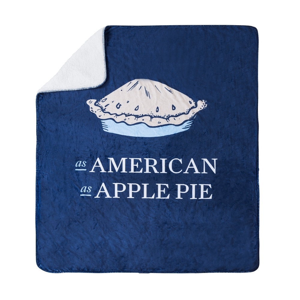 Country Living Home Collection Icon Plush Throw - Apple Pie