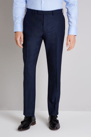 Ermenegildo Zegna Cloth Tailored Fit Ink Trousers