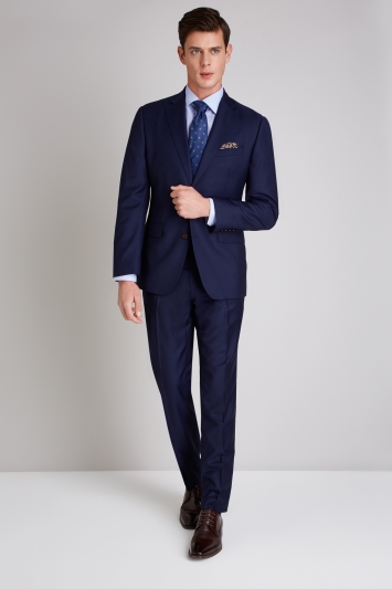 Ermenegildo Zegna Cloth Tailored Fit Naples Blue Suit Jacket