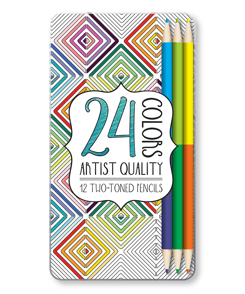 Dreamtivity  Colored Pencils  - 12-Ct. Dual-Ended Colored Pencil Tin