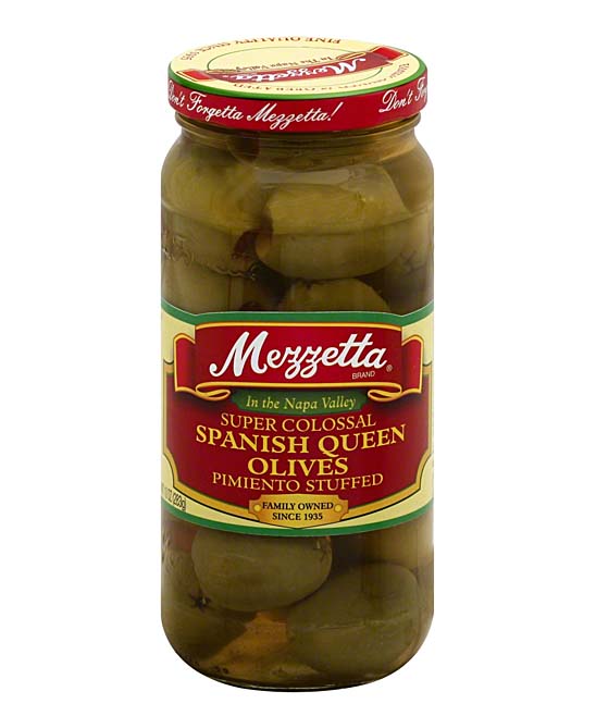 Mezzetta  Vegetables  - 10-Oz. Pimiento-Stuffed Spanish Queen Olives