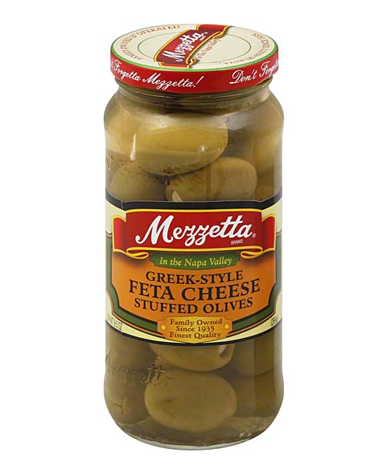 Mezzetta  Vegetables  - 9.5-Oz. Feta Cheese-Stuffed Olives