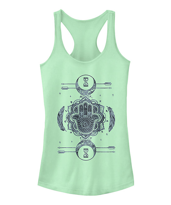 Fifth Sun Women's Tank Tops MINT - Mint Summer Solstice Racerback Tank - Juniors