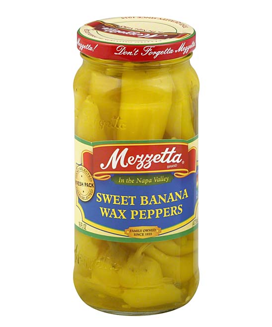 Mezzetta  Vegetables  - 16-Oz. Sweet Banana Wax Peppers