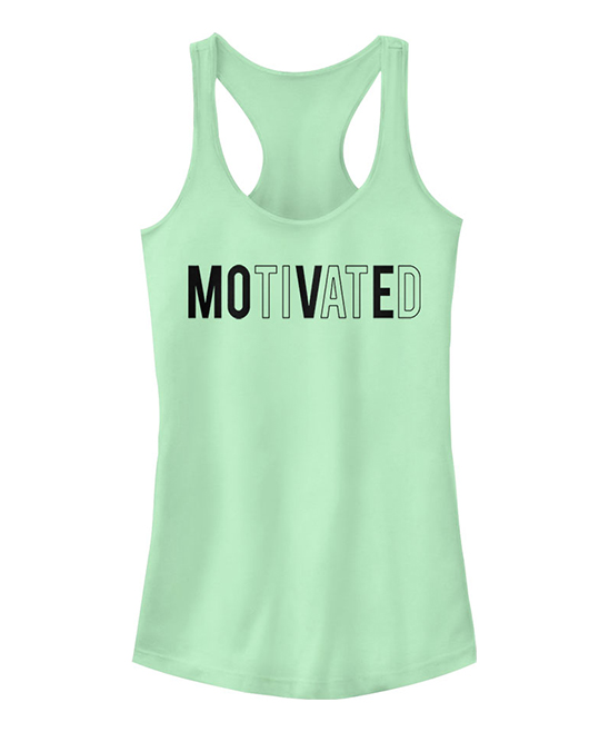 Fifth Sun Women's Tank Tops MINT - Move Motive Racerback Tank - Juniors
