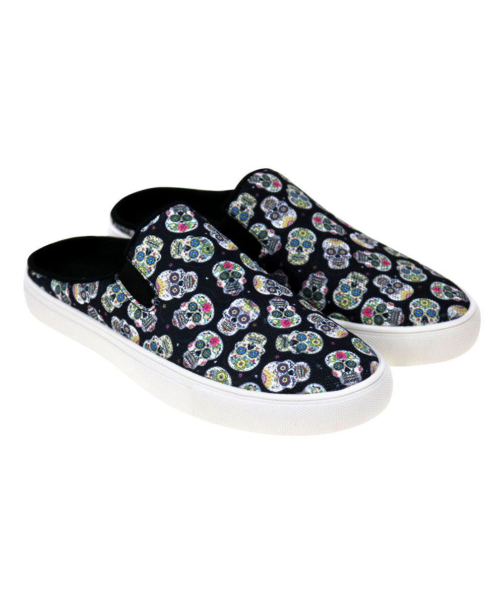 Montana West Women's Sneakers WHITE - White Skull Mule - Women
