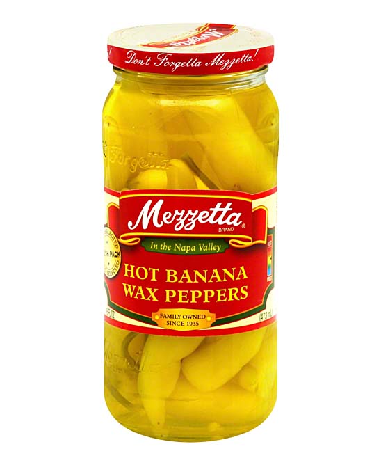 Mezzetta  Vegetables  - 16-Oz. Hot Banana Wax Peppers