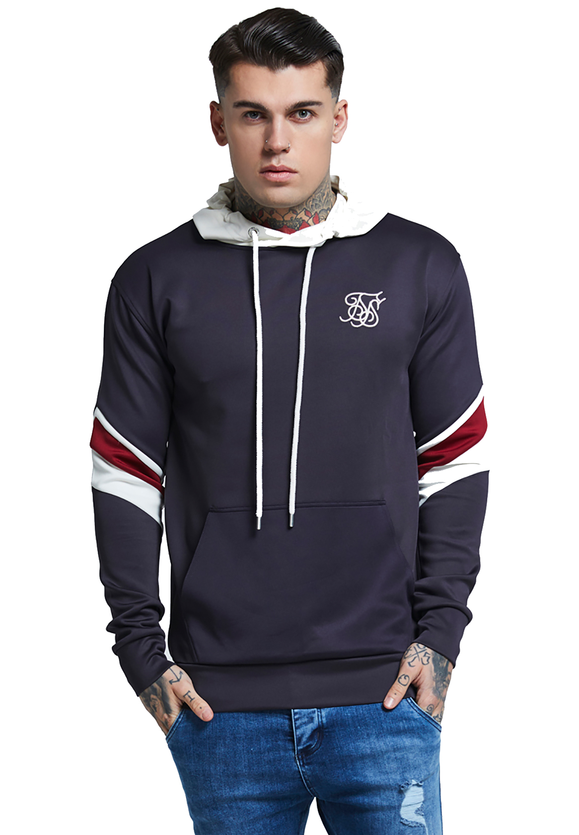 SikSilk Herren Sweater SPRINT TRACKSUIT SS-12989 Navy