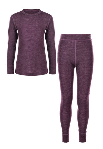 ZigZag Funktionswsche Set (2-tlg.) WENDELL KIDS WOOL Aus Merinowolle Und Seide (mit Tierwohl-Label), 4081 Potent Purple, 104