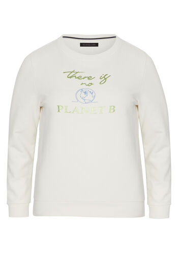 Oklahoma Jeans Sweatshirt Tasha Girls, Sweatshirt, Regular Fit GOTS, 11-0701 Whisp White, 134/140