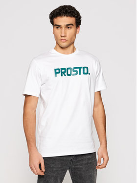 PROSTO. Triko KLASYK KlasXXI 1136 Biela Regular Fit