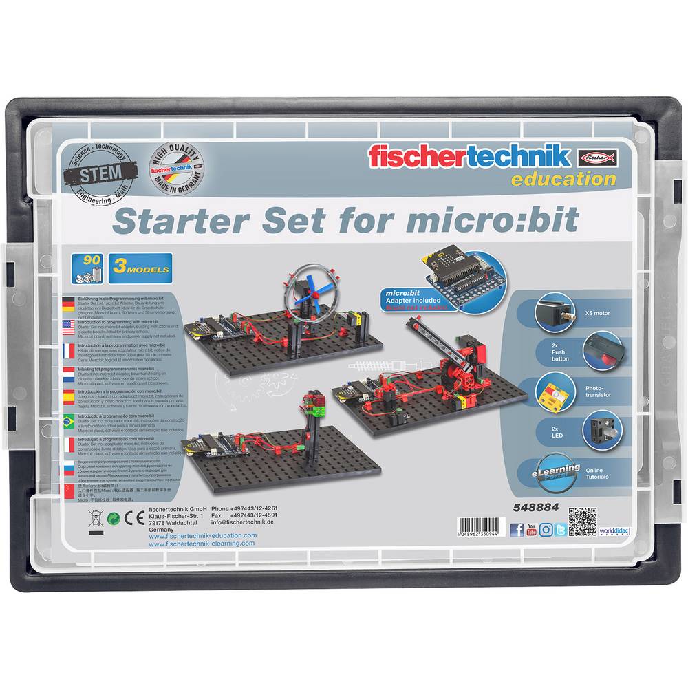 Fischertechnik Education MINT Robotics  Udvidelsesst Begynderst Til Micro:bit