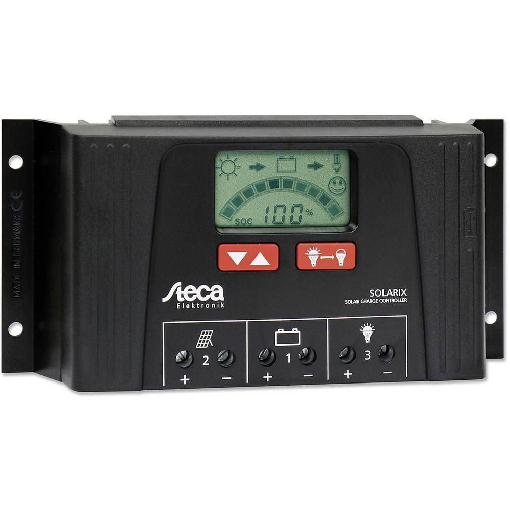 Steca Solarix 2525 Solcelle-opladningsregulator PWM 12 V, 24 V 25 a