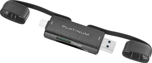 Platinum™ - UHS-I USB-C/USB 3.2 Gen 1 Memory Card Reader - Black