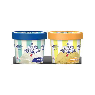 Pooch Creamery Vanilla & Peanut Butter Flavor Ice Cream Mix Dog Treats, 4.64 Oz., Pack of 2