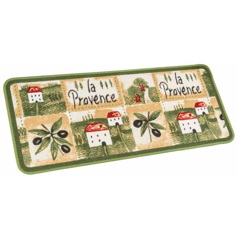 Tapis Motif La Provence 50 X 200 Cm - Multicolore