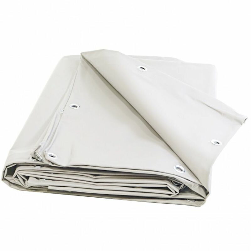 Univers Du Pro - Bâche Toiture 2 X 3 M Blanche 680 G/m2 PVC Haute Qualité