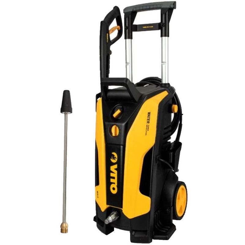 Vito Pro-power - Nettoyeur Haute Pression 130 Bar WR2 VITO 1800W Moteur Induction Lance Laiton Tuyau 5m Réservoir Détergent Intégré