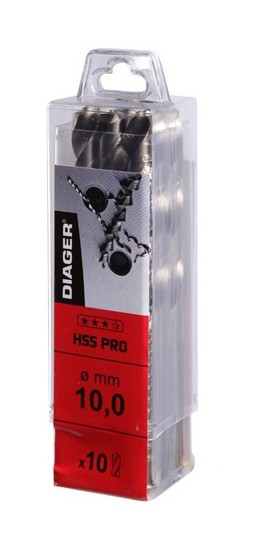 2 Forets HSS Meulé PRO D. 19,5 X Lu. 140mm - 726D19.5 - Diager - -