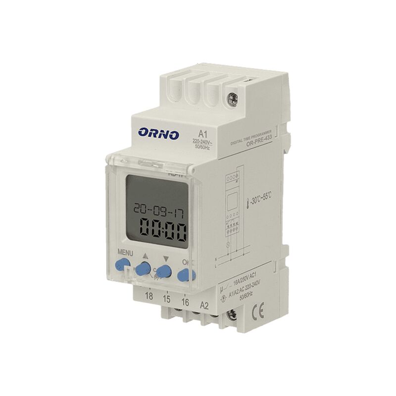 Programmateur Digital 16A Avec Menu De Configuration - Orno