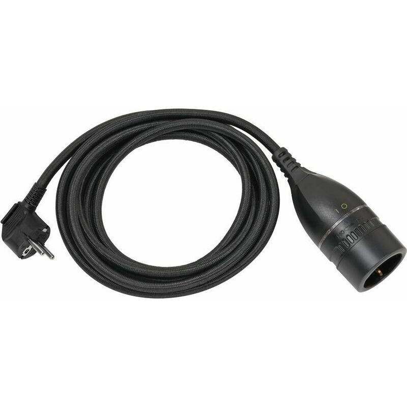 Brennenstuhl 1161830010 Stromkabel Schwarz 3 M Netzstecker Typ E+F Netzstecker Typ F (1161830010)