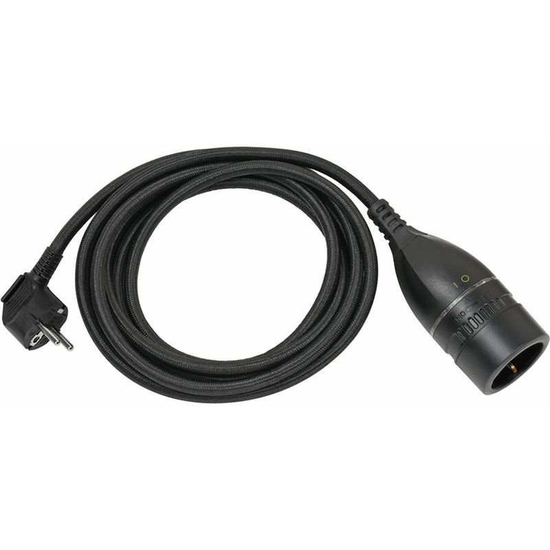 Brennenstuhl 1161830030 Stromkabel Schwarz 5 M Netzstecker Typ E+F Barrel Type N (1161830030)