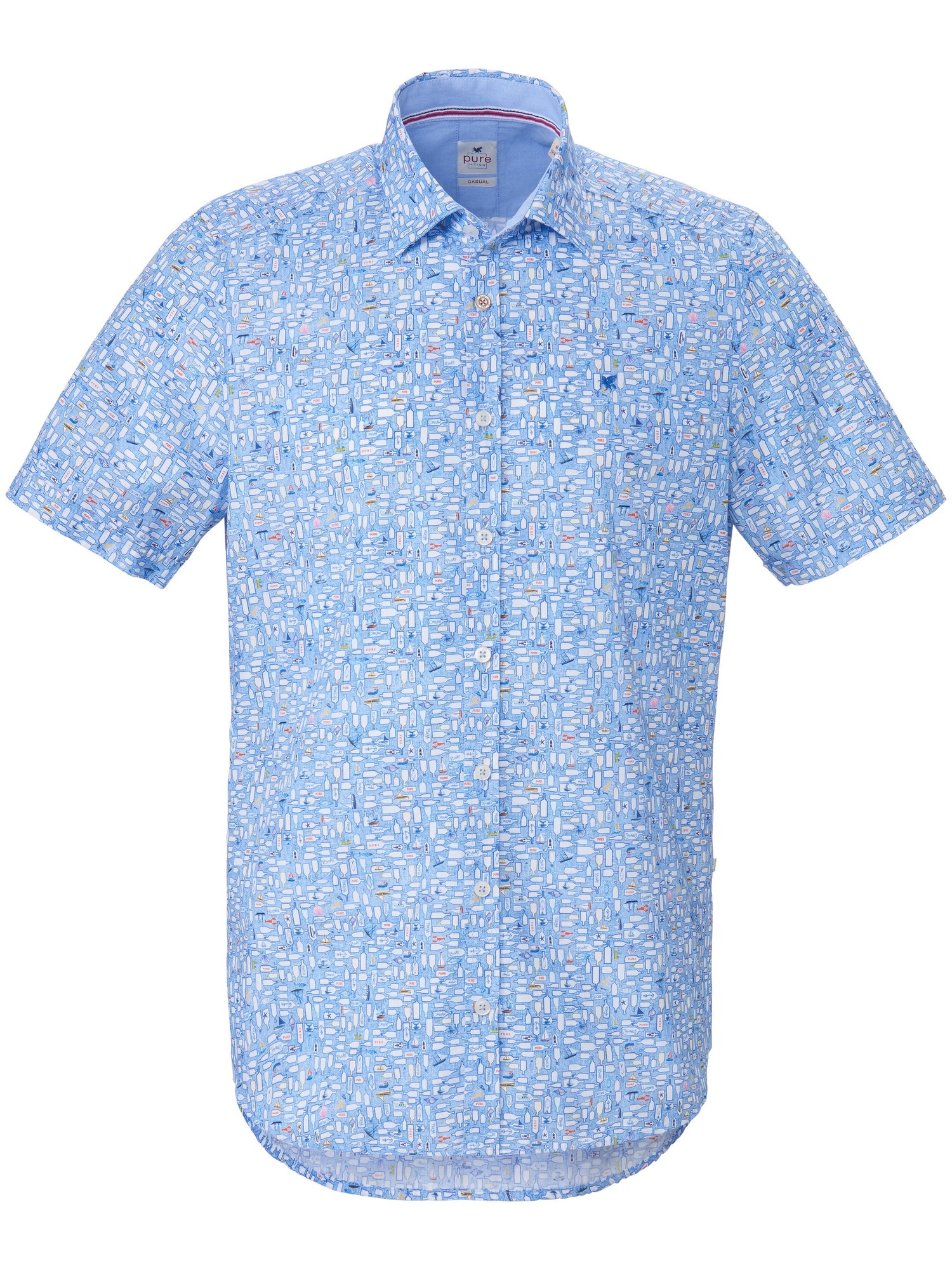 La Chemise 100% Coton  Pure Bleu Taille 41/42