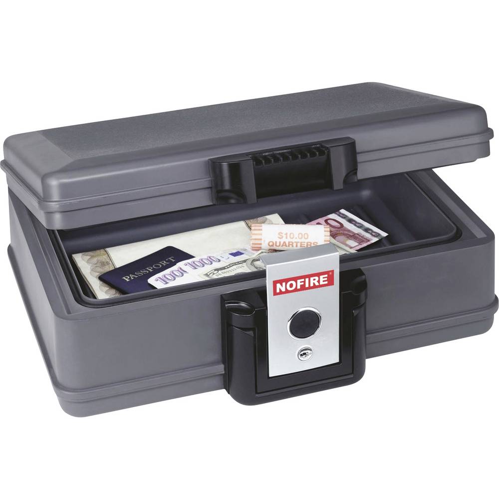 NOFIRE FA-2017FE Fireproof Waterproof Box for A4 Docs 5.5L 860°C 30min