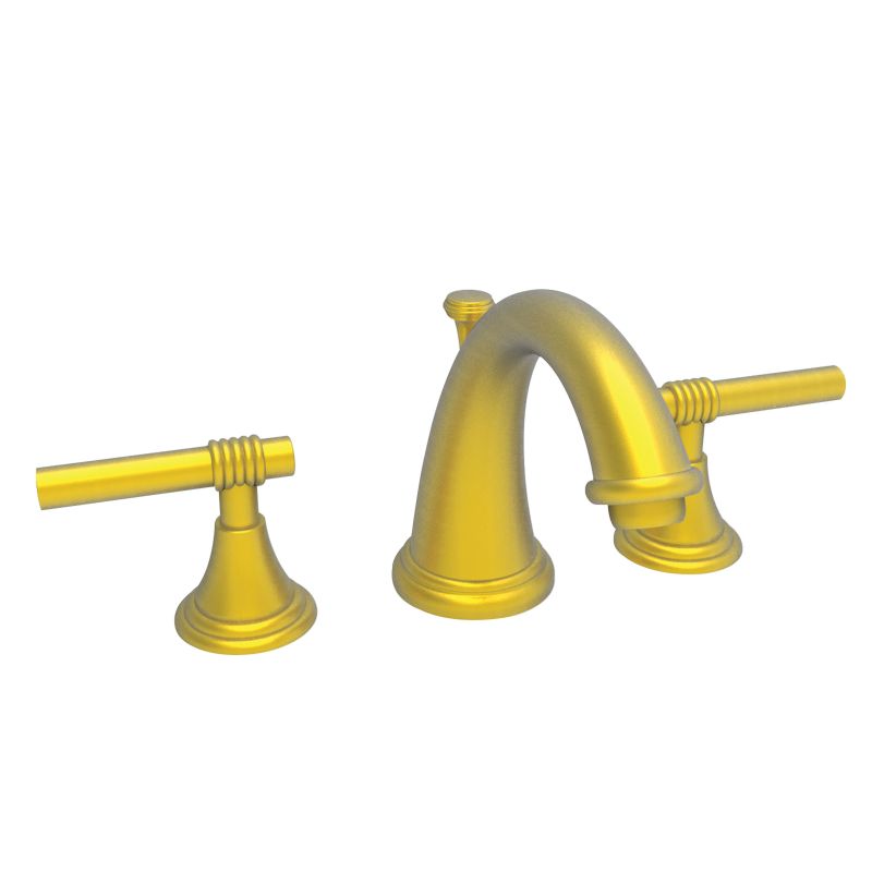 Newport Brass 900 Kayan Widespread Bathroom Faucet - Free Pop-up Drain Assembly Satin Gold (PVD) Faucet Double Handle